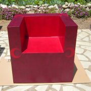 Fauteuil en carton (face)