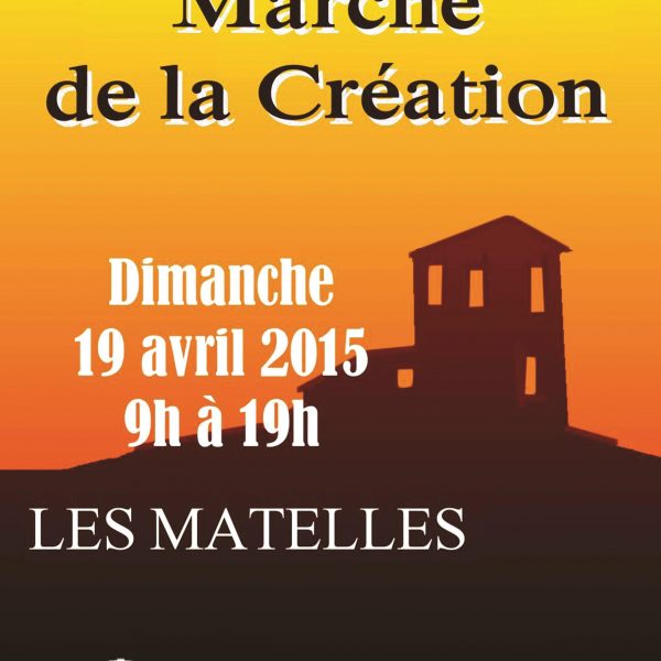 Affiche marché de la création Les Matelles