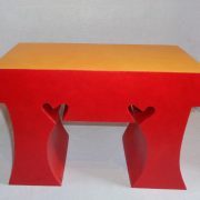 Banc "Cœur" pour enfant