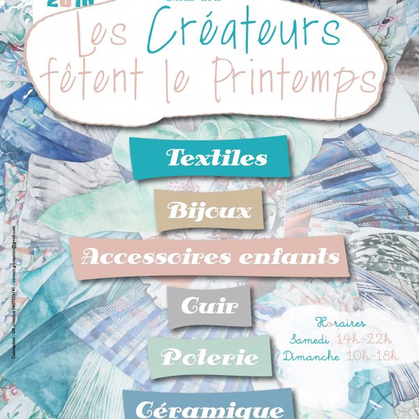 Affiche " Les créateurs fêtent le printemps"