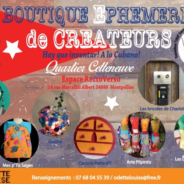 Affiche boutique éphémère du printemps 2016