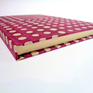 Carnet A5 - 14,5 cm X 21 cm - Bordeaux/pois blancs - 144 pages – Image 5