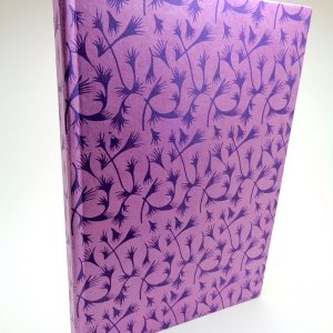 Carnet A5 - 14.5 cm X 21 cm - Mauve à motifs violets - 144 pages – Image 5