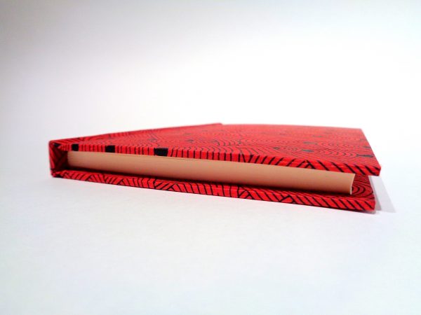 Carnet de poche - 10 cm X 15 cm - "Rouge noeuds" - 128 pages