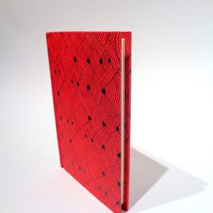 Carnet de poche - 10 cm X 15 cm - "Rouge noeuds" - 128 pages – Image 4