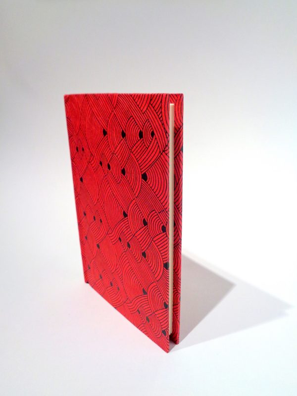 Carnet de poche - 10 cm X 15 cm - "Rouge noeuds" - 128 pages