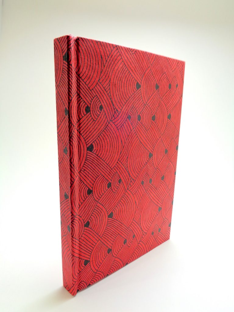 Carnet de poche - 10 cm X 15 cm - "Rouge noeuds" - 128 pages