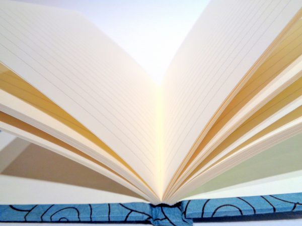 Carnet de poche - 10 cm X 15 cm - Bleu à cercles noirs - 128 pages