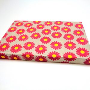 Carnet de poche - 10 cm x 15 cm - Gris à fleurs - 128 pages – Image 2