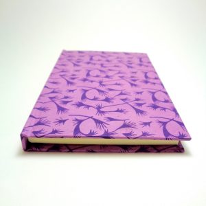 Carnet de poche - 10 cm X 15 cm - Mauve à motifs violets - 128 pages – Image 3