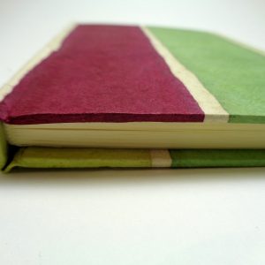 Carnet de poche - 10 cm X 15 cm - Bordeaux/Vert - 128 pages – Image 3
