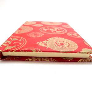 Carnet de poche - 10 cm x 15 cm - Rouge et Or - 128 pages – Image 2