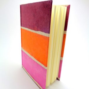 Carnet de poche - 10 cm x 15 cm - Bordeaux/Orange/Rose - 144  pages – Image 4