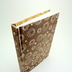 Carnet de poche - 10 cm X 15 cm - Marron à cercles blancs - 144 pages – Image 4