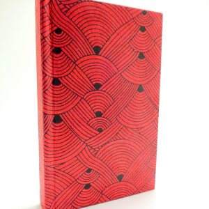 Petit carnet de poche - 6,8 cm X 10,5 cm - "Rouge noeuds" - 128 pages