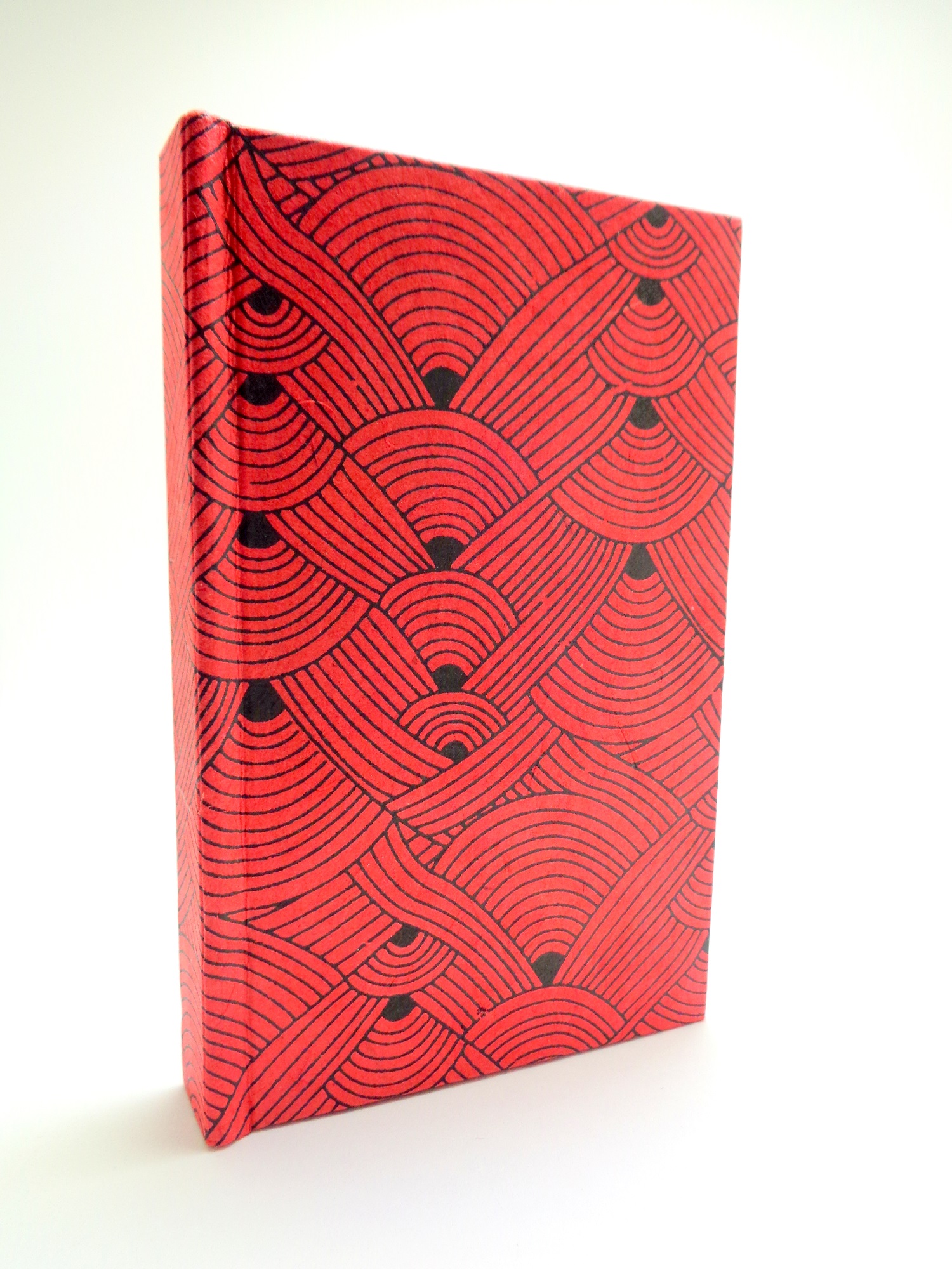 Petit carnet de poche - 6,8 cm X 10,5 cm - Rouge noeuds - 128