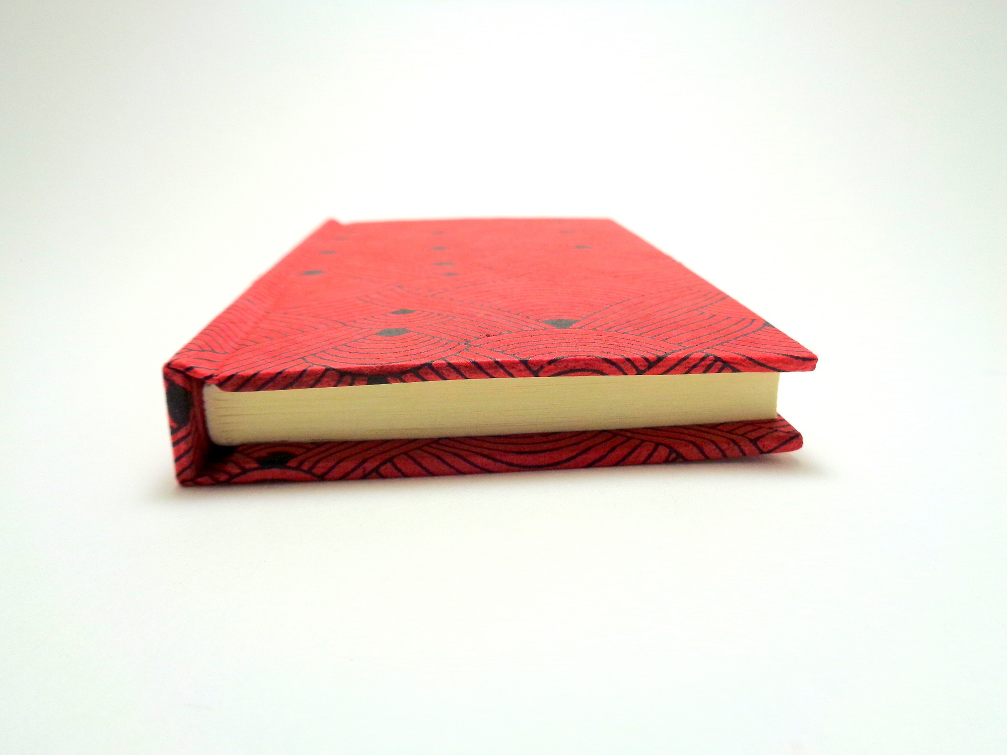 Petit carnet de poche - 6,8 cm X 10,5 cm - "Rouge noeuds" - 128 pages – Image 3