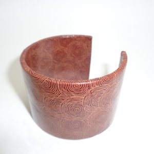 Bracelet manchette en carton - Rondo-Marron – Image 3