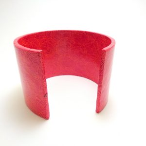 Bracelet manchette en carton - Rondo-Rose – Image 2