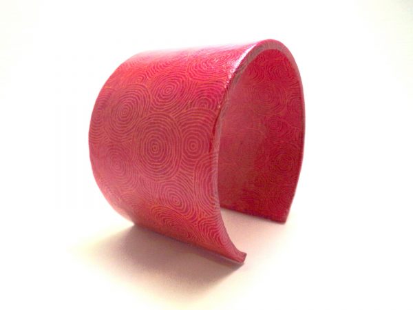 Bracelet manchette en carton - Rondo-Rose