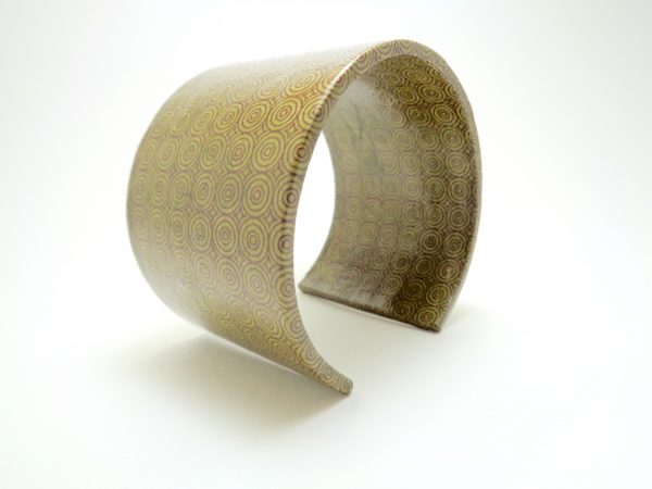 Bracelet manchette en carton - Rondo-Vert