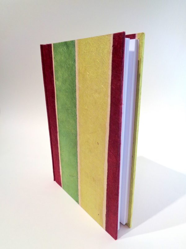 Carnet A5 - 14,5 cm X 21 cm - Bordeaux/Vert - 160 pages