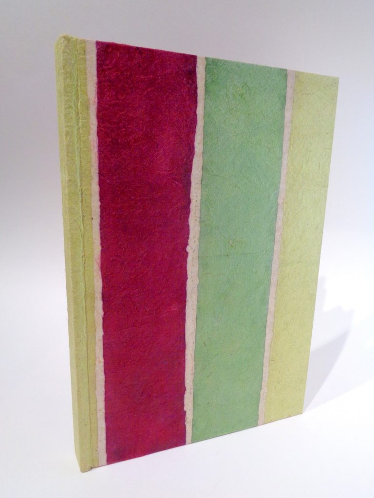 Carnet A5 - 14.5 cm x 21 cm - Bordeaux/Vert - 144 pages