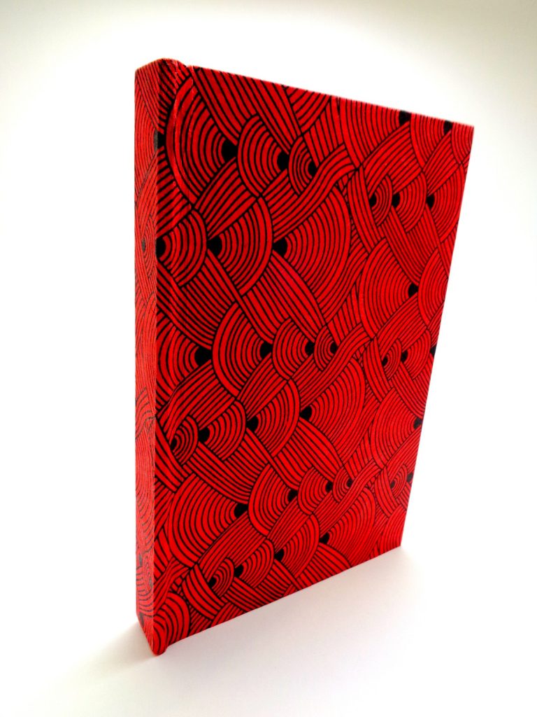 Carnet de poche - 10 cm x 15 cm -  "Rouge noeuds" - 144  pages