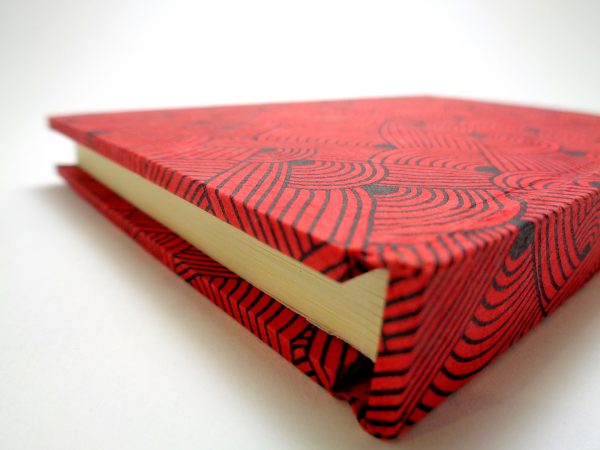 Carnet de poche - 10 cm x 15 cm -  "Rouge noeuds" - 144  pages