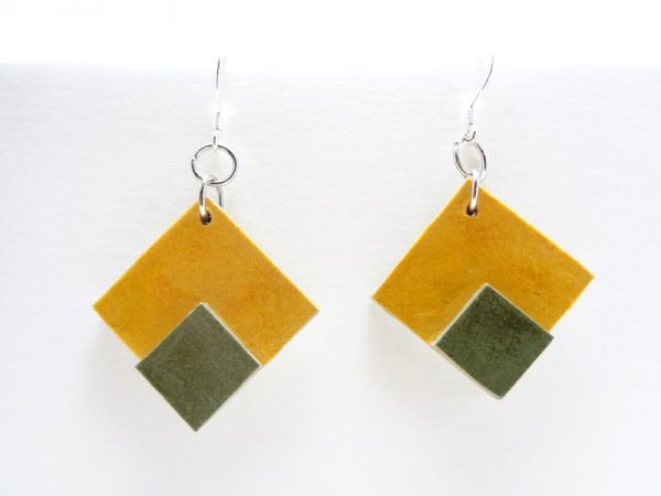 BO double jaune/vert olive