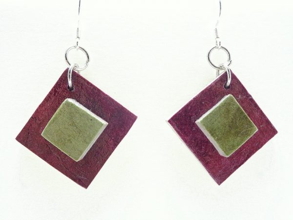 BO double bordeaux/vert olive