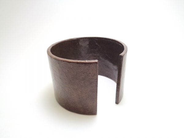 Bracelet manchette en carton - Marron