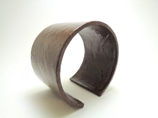 Bracelet manchette en carton - Marron