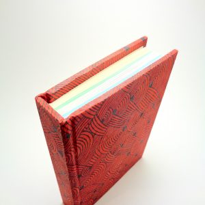 Carnet aux feuilles multi couleurs - "Rouge Nœuds" - 256 pages – Image 3