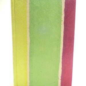 Carnet aux feuilles multi couleurs - Vert/Bordeaux - 256 pages – Image 1
