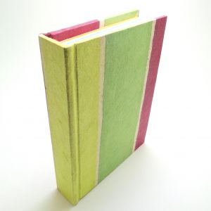 Carnet aux feuilles multi couleurs - Vert/Bordeaux - 256 pages – Image 3