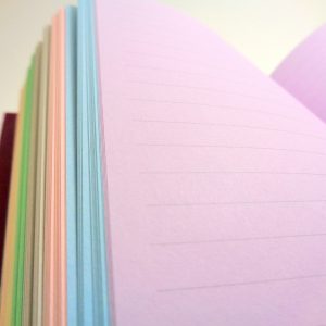 Carnet aux feuilles multi couleurs - "Rouge Nœuds" - 256 pages – Image 5