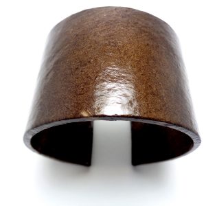 Bracelet manchette en carton - Marron – Image 4