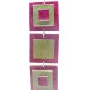 Pendentif long en carton - Bordeaux/Vert olive – Image 3