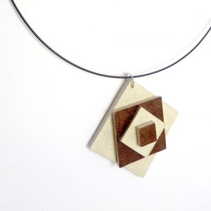 Pendentif en carton - étoile - Blanc/Marron – Image 2