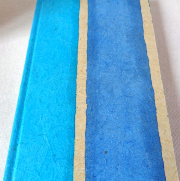 Agenda de poche 2018 - 9,5 cm X 17,5 cm - Bleu à rayures - 128 pages