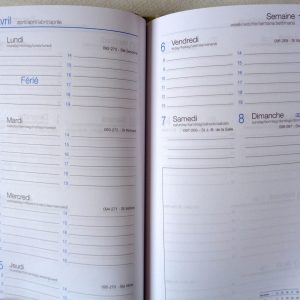Agenda de poche 2019 - 9,5 cm X 17,5 cm - Liège - 128 pages – Image 2