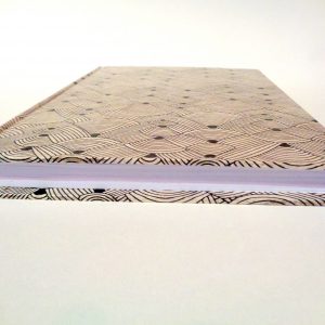 Carnet A5 - 15,5 cm X 22 cm - "Blanc nœuds" - 160 pages blanches – Image 2