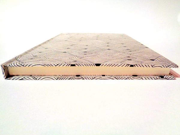 Carnet A5 - 15,5 cm X 22 cm - "Blanc Nœuds" - 160 pages