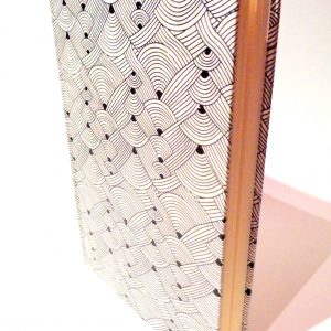 Carnet A5 - 15,5 cm X 22 cm - "Blanc Nœuds" - 160 pages – Image 4