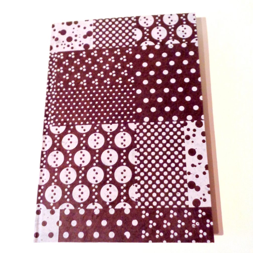Carnet A5 - 15,5 cm X 22 cm - "Marron et blanc" - 144 pages