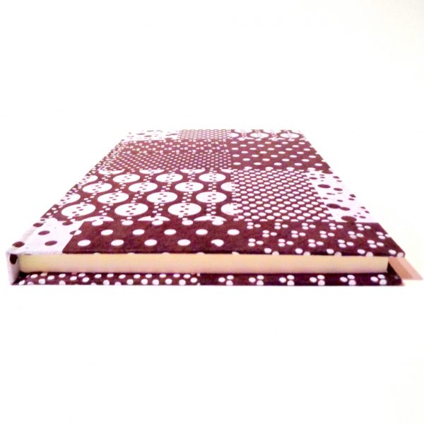 Carnet A5 - 15,5 cm X 22 cm - "Marron et blanc" - 144 pages