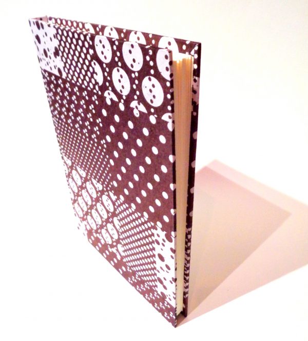 Carnet A5 - 15,5 cm X 22 cm - "Marron et blanc" - 144 pages