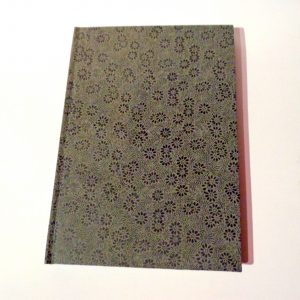 Carnet A5 - 15,5 cm X 22 cm - "Gris à fleurs" - 160 pages blanches – Image 3