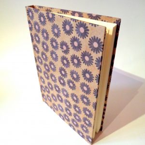 Carnet A5 - 15,5 cm X 22 cm - "Marguerites marron" - 160 pages – Image 2